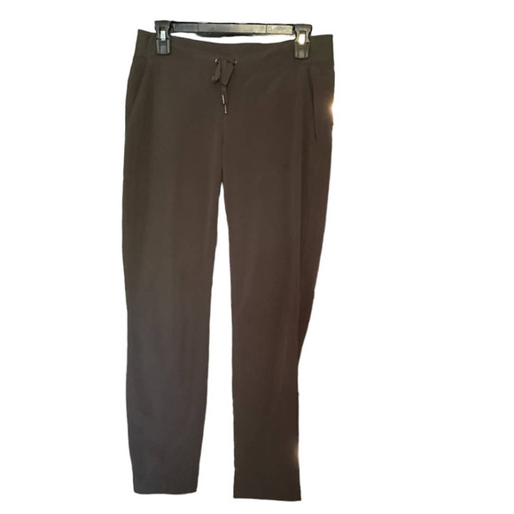 Athleta Women Pants - Size 6 - Olive Green Drawstring Gym Casual Walking - Picture 1 of 5